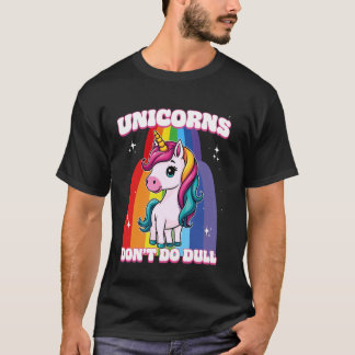T-shirt Les licornes ne font pas de licorne terne