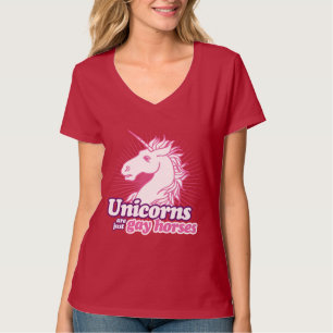 T-SHIRT LES LICORNES SONT JUSTE DES CHEVAUX GAYS