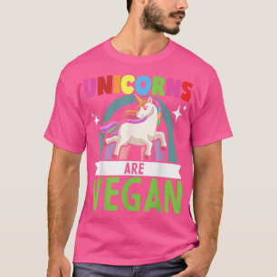 T-shirt Les licornes sont Vegan Végétarien Plante Basé Uni