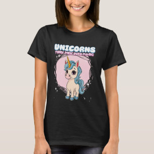 T-shirt Les licornes transforment Meh en licorne magique