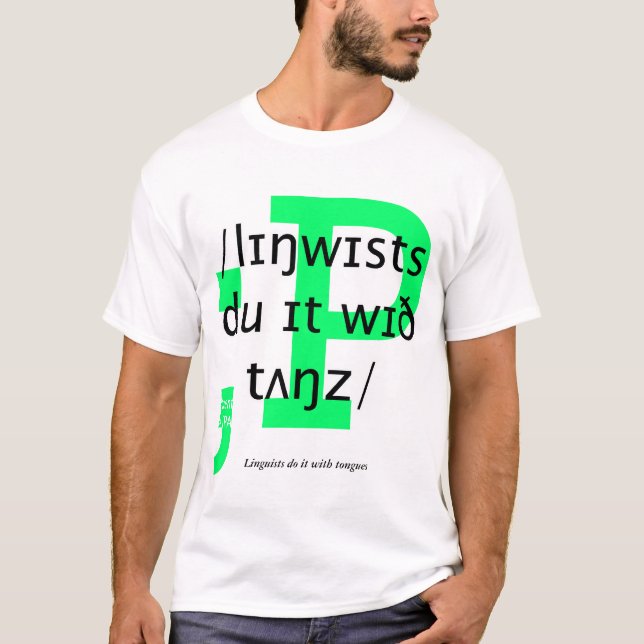 T-shirt Les linguistes le font avec des langues (Devant)