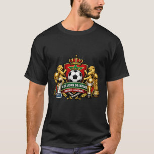 T-shirt Les Lions de l’Atlas   Logo de football marocain a