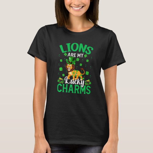 T-shirt Les Lions Drôle Sont Mes Charms Lucratifs Lion St  (Devant)