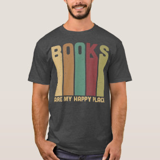 T-shirt Les livres drôles sont mon endroit de bibliothèque
