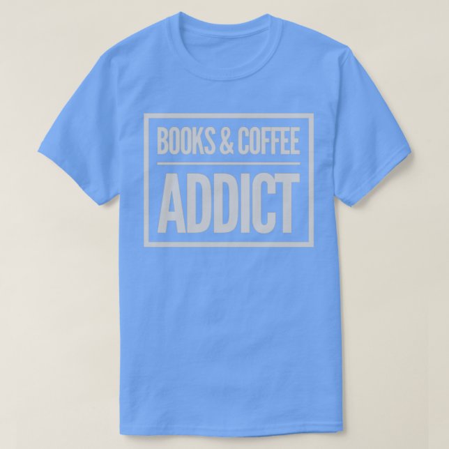 T-shirt Les livres et le café (Design devant)