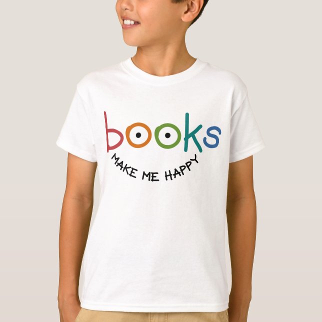 T-shirt Les livres me rendent heureux (Devant)