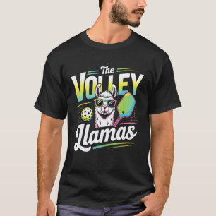T-shirt Les Llamas de Volley Pickleball Drôle de Lama