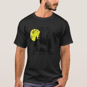 T-shirt Les loups appellent Lamar Valley Yellowstone Cool