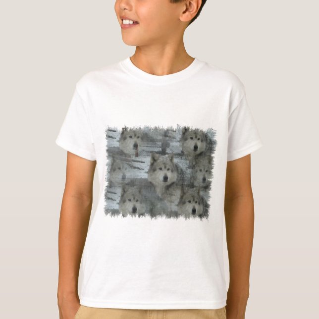 T-shirt Les loups dans le Sweatshirt sauvage (Devant)