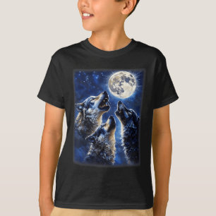 T-shirt Les Loups De La Faune Aiment Le Loup Qui Hurle Sur