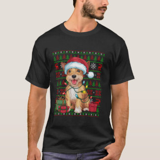 T-shirt Les lumières de Noël affreux Santa Hat Skye Terrie