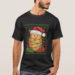 T-shirt Les lumières de Noël laides chapeau de Père Noël d
