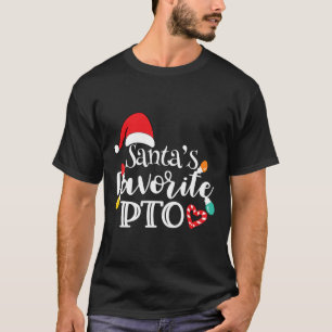 T-shirt Les lumières de Noël préférées de Santa Pto Chapea