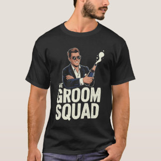 T-shirt Les Lunettes de soleil de l'équipe du marié pour l