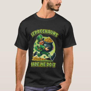 T-shirt Les lutins m'ont fait faire ça Farce amusante
