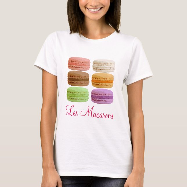 T-shirt Les Macarons - pastels multicolores (Devant)