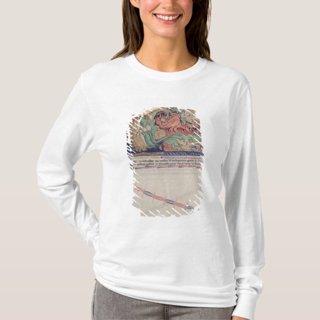 T-shirt Les mâchoires de l'enfer avalant le dragon rouge (Devant)