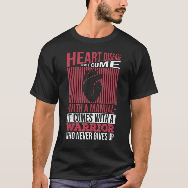 T-shirt Les maladies cardiaques ne sont pas accompagnées d (Devant)