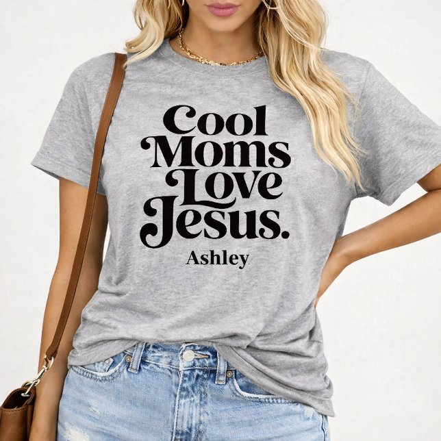 T-shirt Les mamans cool aiment Jésus (Créateur téléchargé)