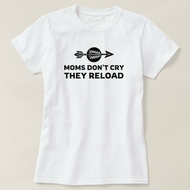 T-shirt Les mamans ne pleurent pas qu'elles se rechargent  (Design devant)