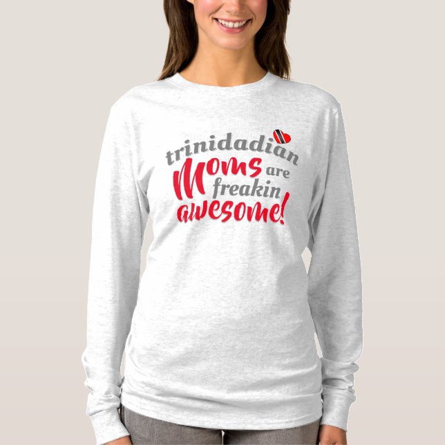 T-shirt Les MAMANS trinidadiennes sont Géniales (Devant)