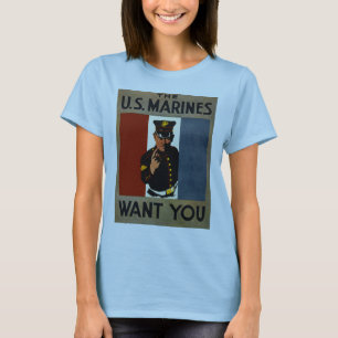 T-shirt Les Marines des États-Unis vous veulent