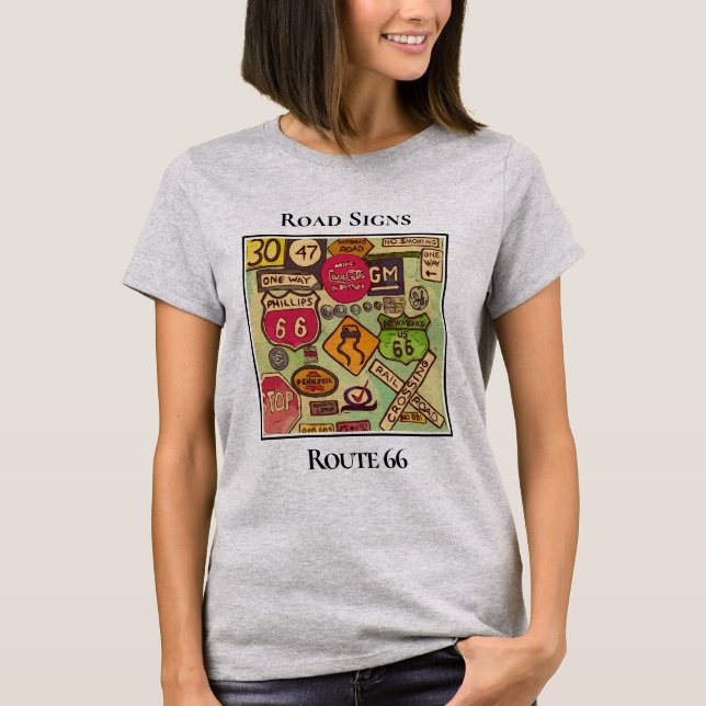 T-shirt Les marqueurs de la route mère (Devant)