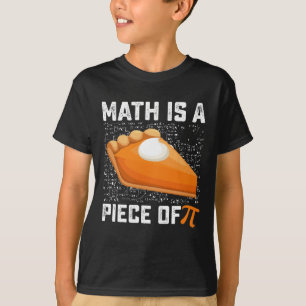 T-shirt Les mathématiques sont une partie de la tarte de j