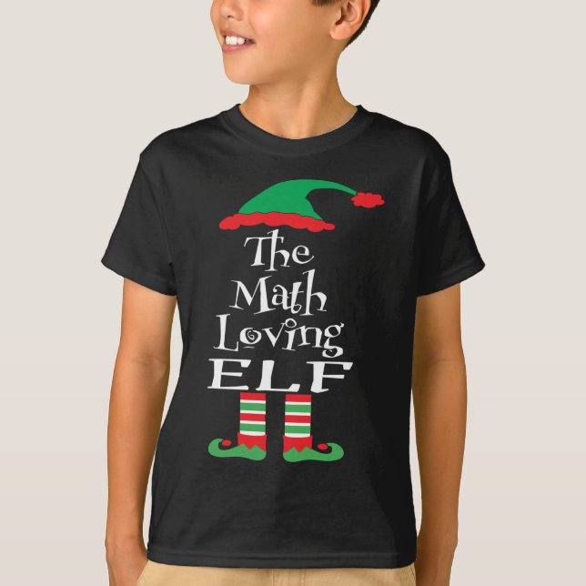 T-shirt Les Maths Aimer famille des elfes Joyeuses qui vou (Devant)