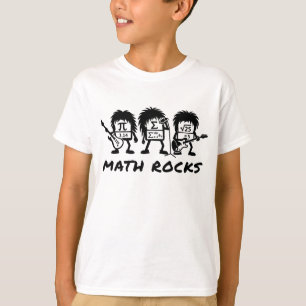 T-shirt Les maths, c'est du rock Humour de groupe de rock 