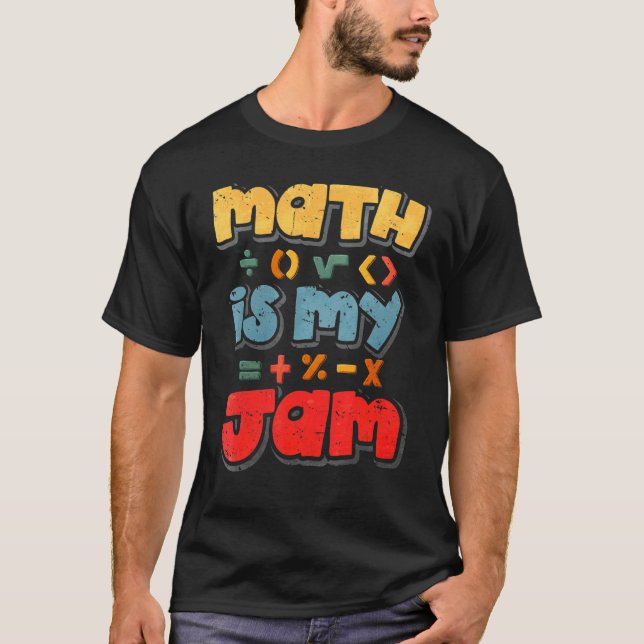 T-shirt Les maths, c'est ma confiture (Devant)
