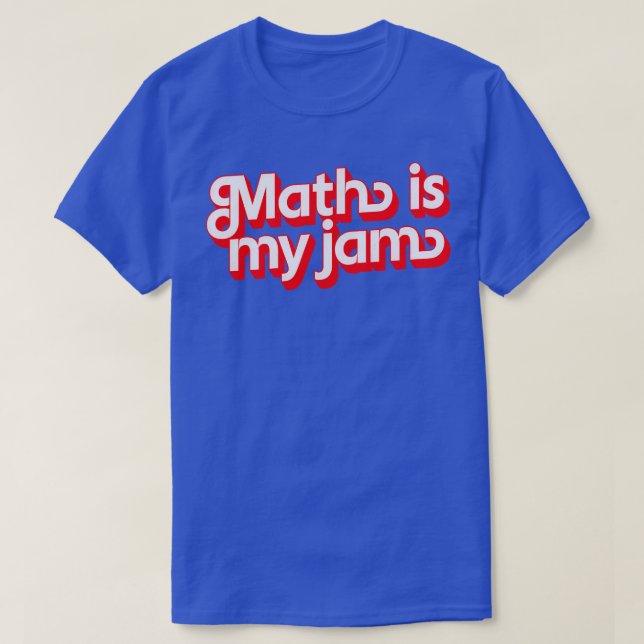 T-shirt Les maths, c'est ma confiture (Design devant)