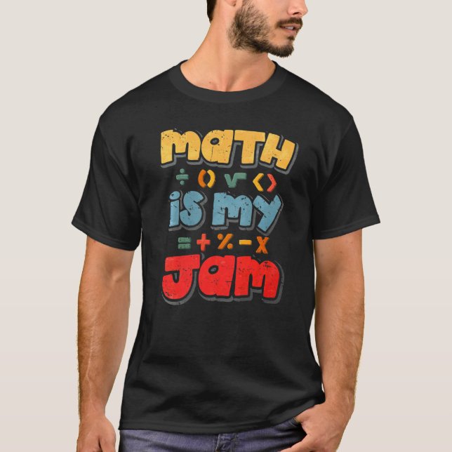 T-shirt Les maths, c'est ma confiture (Devant)