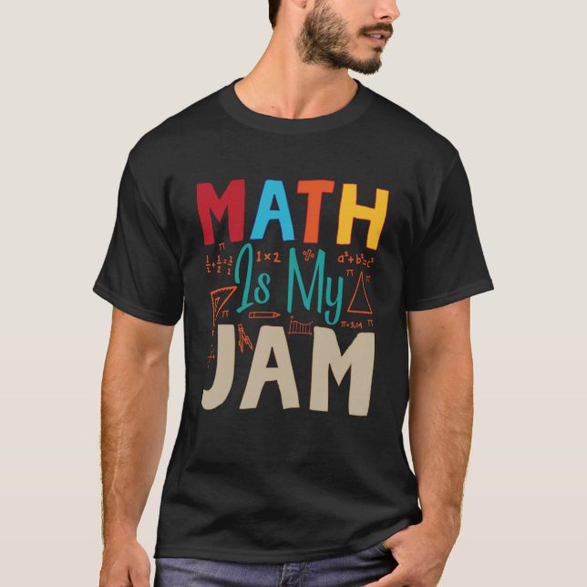 T-shirt Les maths, c'est ma confiture (Devant)