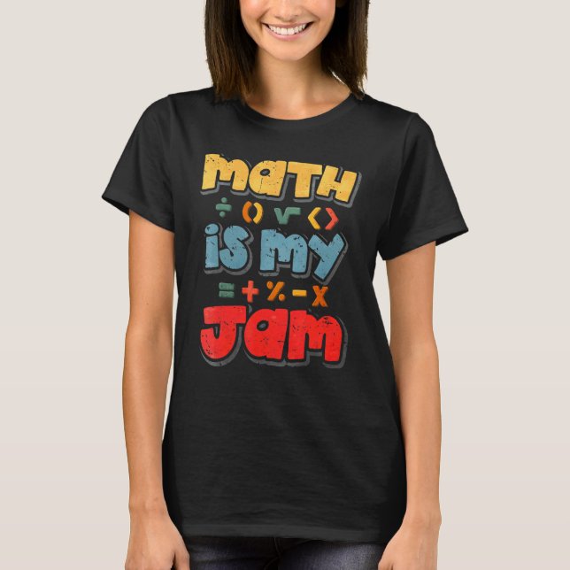 T-shirt Les maths, c'est ma confiture (Devant)