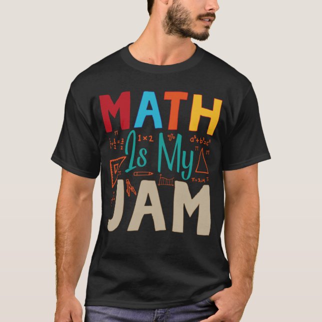 T-shirt Les maths, c'est ma confiture (Devant)