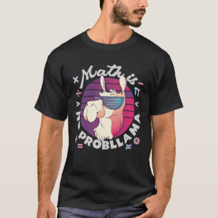 T-shirt Les maths c'est pas un probLlama