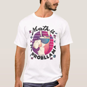 T-shirt Les maths c'est pas un probLlama