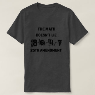 T-shirt Les maths ne mentent pas – Équation du 25e amendem