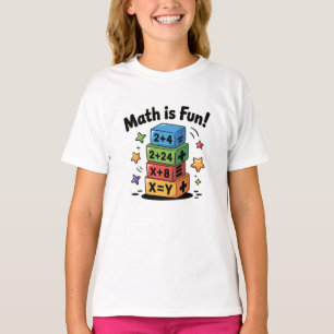 T-shirt Les maths sont des autocollants amusants
