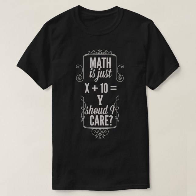 T-shirt Les maths sont juste (Design devant)