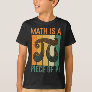 T-shirt Les maths sont un morceau de Pi Retro Pi Day Profe