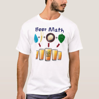 T-shirt Les maths T de bière du club de bière de