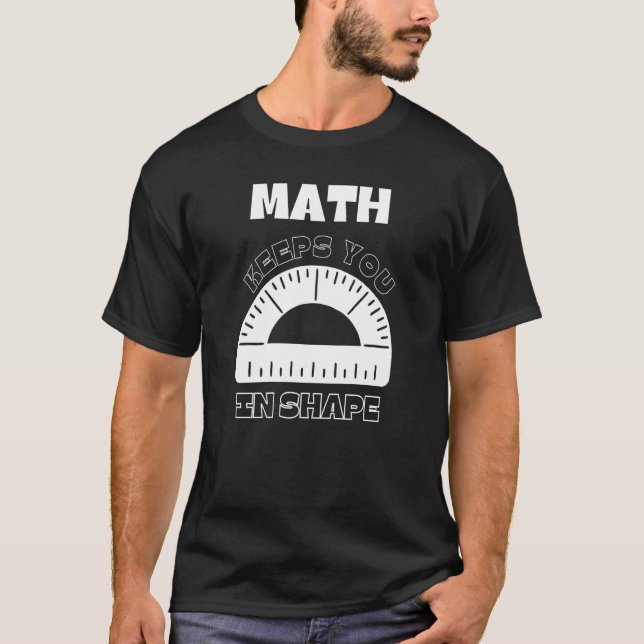 T-shirt Les maths vous gardent en forme Prof de maths fitn (Devant)
