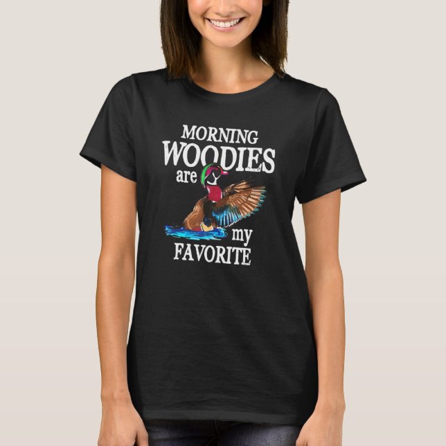 T-shirt Les Matins Sont Ma Chasse De Canard Drôle Préférée (Devant)