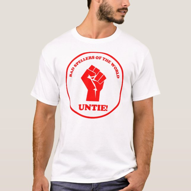 T-shirt Les mauvais correcteurs orthographiques du monde (Devant)