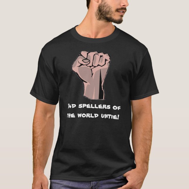 T-shirt Les mauvais correcteurs orthographiques du monde (Devant)