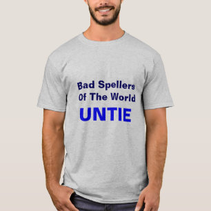 T-shirt Les mauvais correcteurs orthographiques du monde,