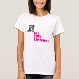 T-shirt Les mauvaises filles vont à Amsterdam