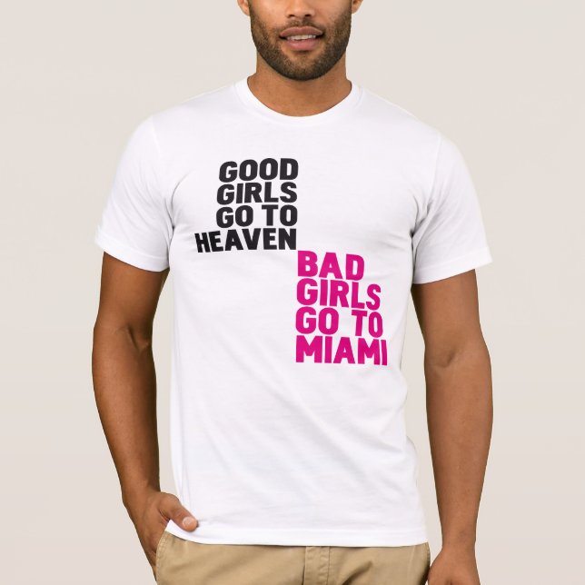 T-shirt Les mauvaises filles vont à Miami (Devant)